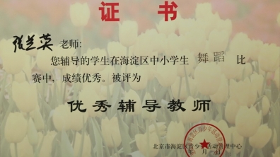 我校两名教师荣获“优秀辅导员”荣誉证书