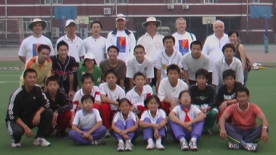 2006年9月英国球员为我校队员培训