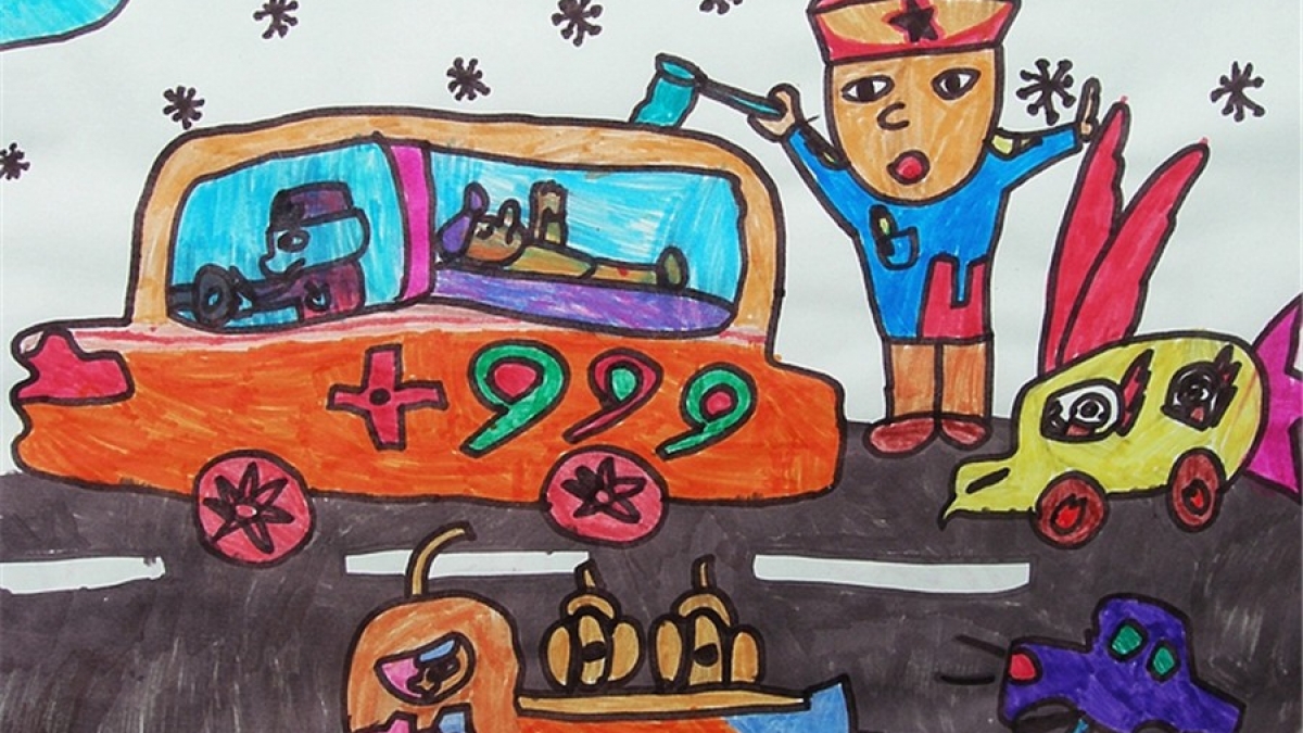 我校“书画社”孩子们的艺术作品