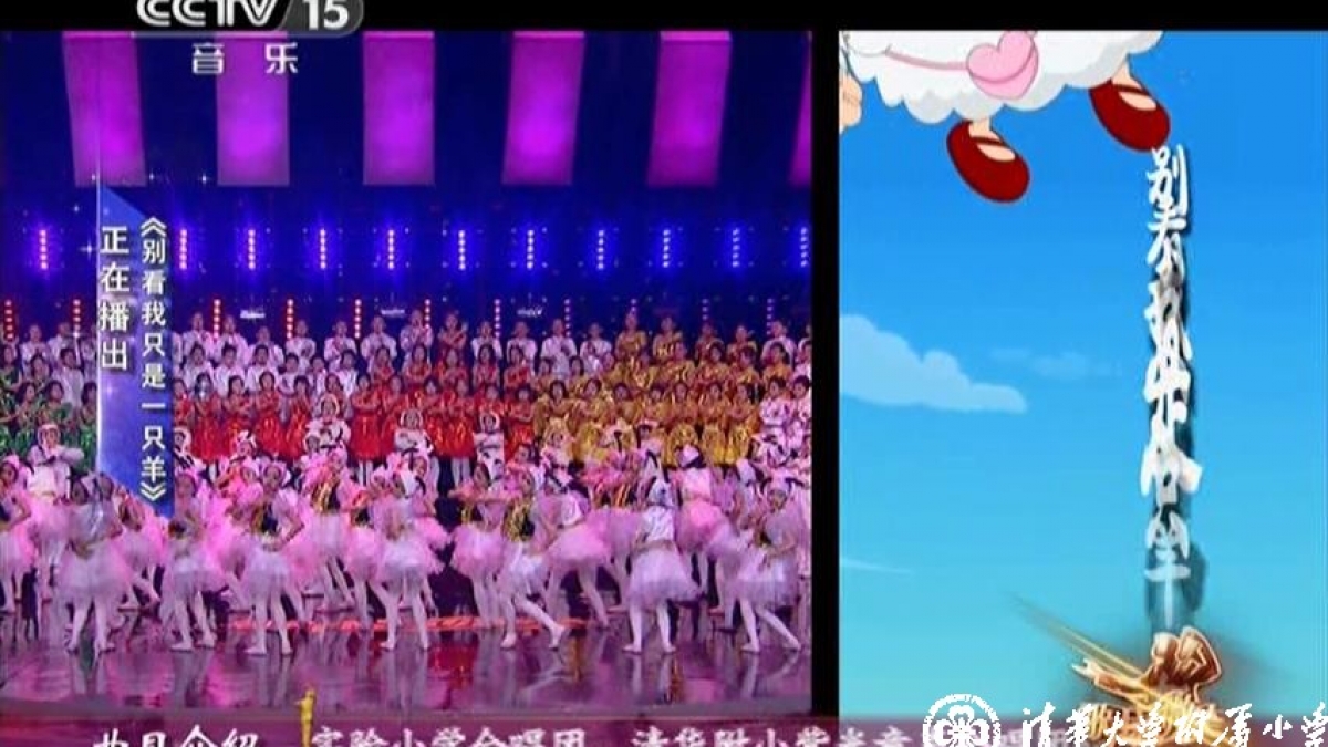 我校合唱团同学参加中央电视台演出